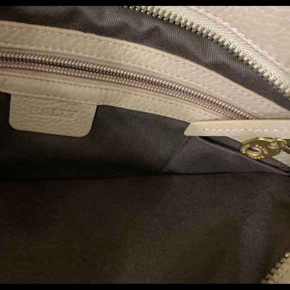 Bally tan/gold pebbled leather crossbody bag - Picture 11 of 16